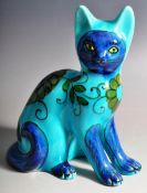 BELLINI ITALIAN HAND PAINTED AND GLAZED STUDIO ART POTTERY CAT