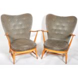 ERCOL - MODEL 312 MATCHING PAIR OF WINGBACK ARMCHAIRS