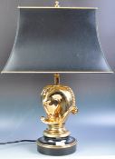 DEKNUDT DESIGNER HOLLYWOOD REGENCY HORSE HEAD TABLE LAMP