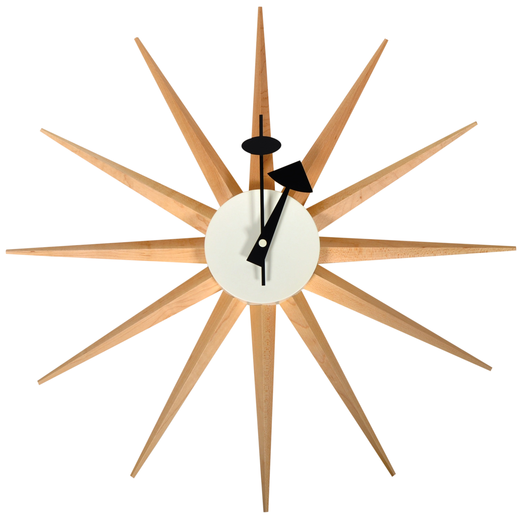 AFTER GEORGE NELSON - CONTEMPORARY STARBURST CLOCK