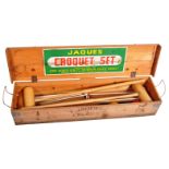 JAQUES OF LONDON - RETRO VINTAGE BOXED CROQUET SET