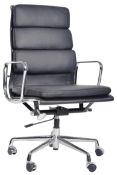 MANNER OF EAMES - HIGH BACK SOFT PAD SWIVEL DESK CHAIR