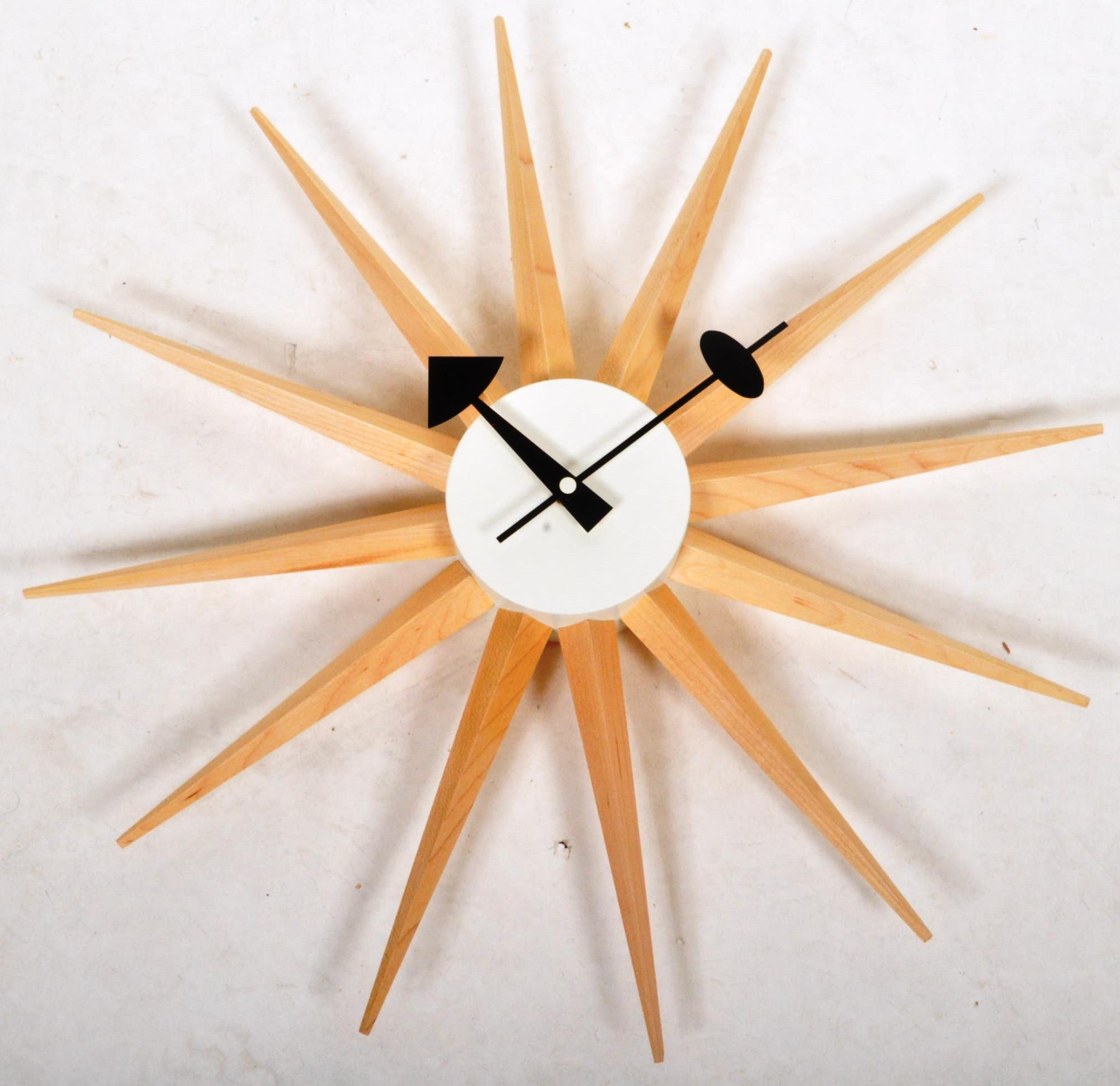 AFTER GEORGE NELSON - CONTEMPORARY STARBURST CLOCK