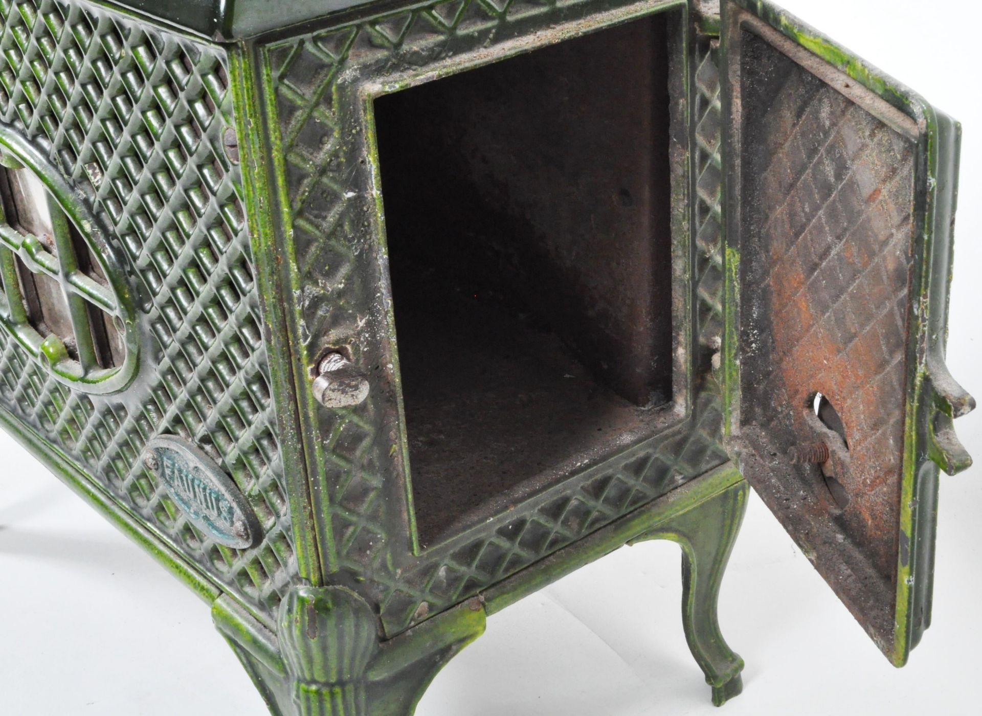 FANUS - VINTAGE FRENCH CAST IRON ENAMEL STOVE - Bild 5 aus 7