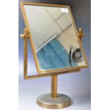 VINTAGE 20TH CENTURY BRASS FRAMED SWING MIRROR