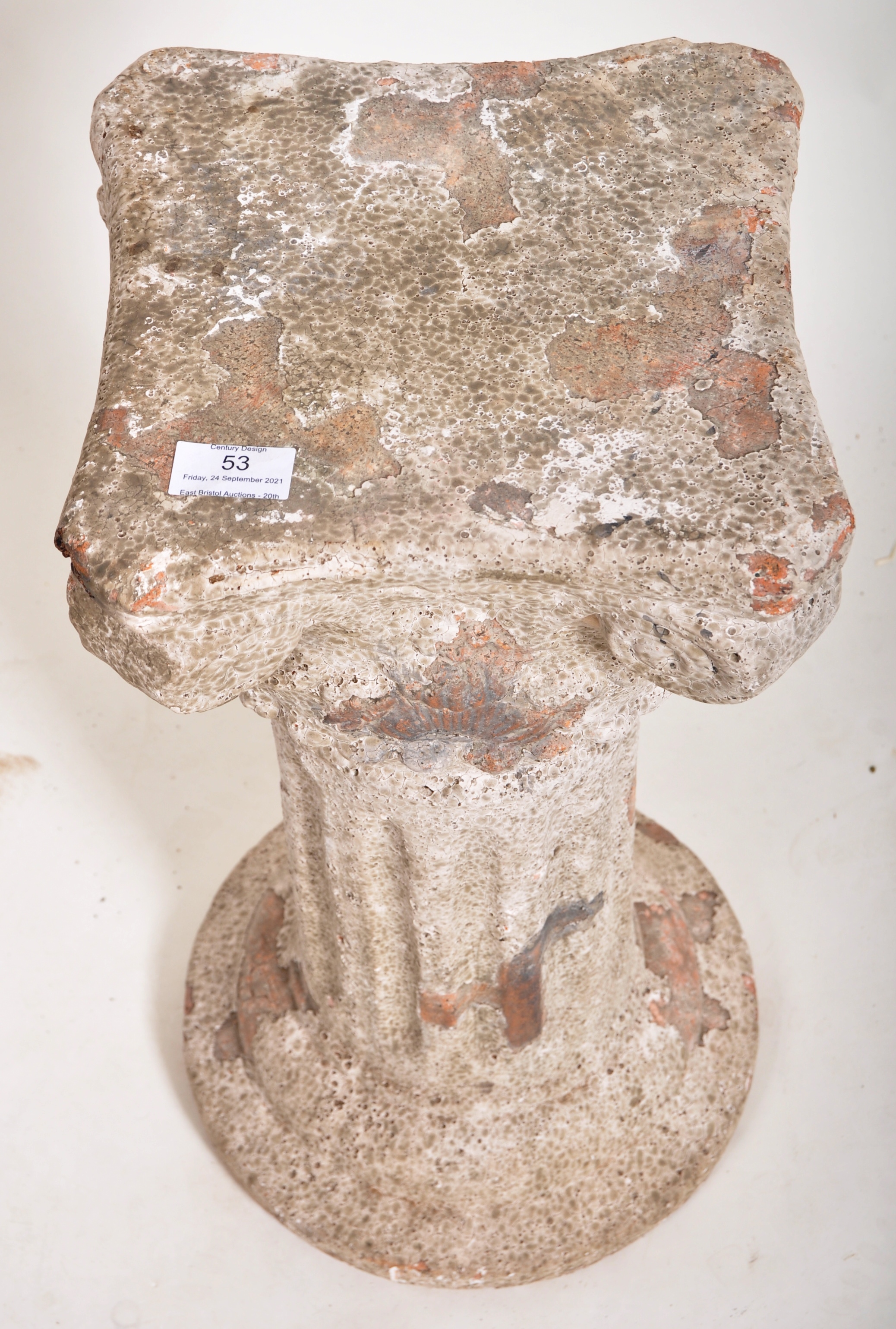 ROMAN STYLE TERRACOTTA CLASSICAL COLUMN - Image 3 of 5