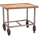 MID 20TH CENTURY INDUSTRIAL SINGLE TIER TROLLEY / TABLE