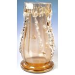 EARLY 20TH CENTURY MOSER SALAMANDER ART GLASS VASE