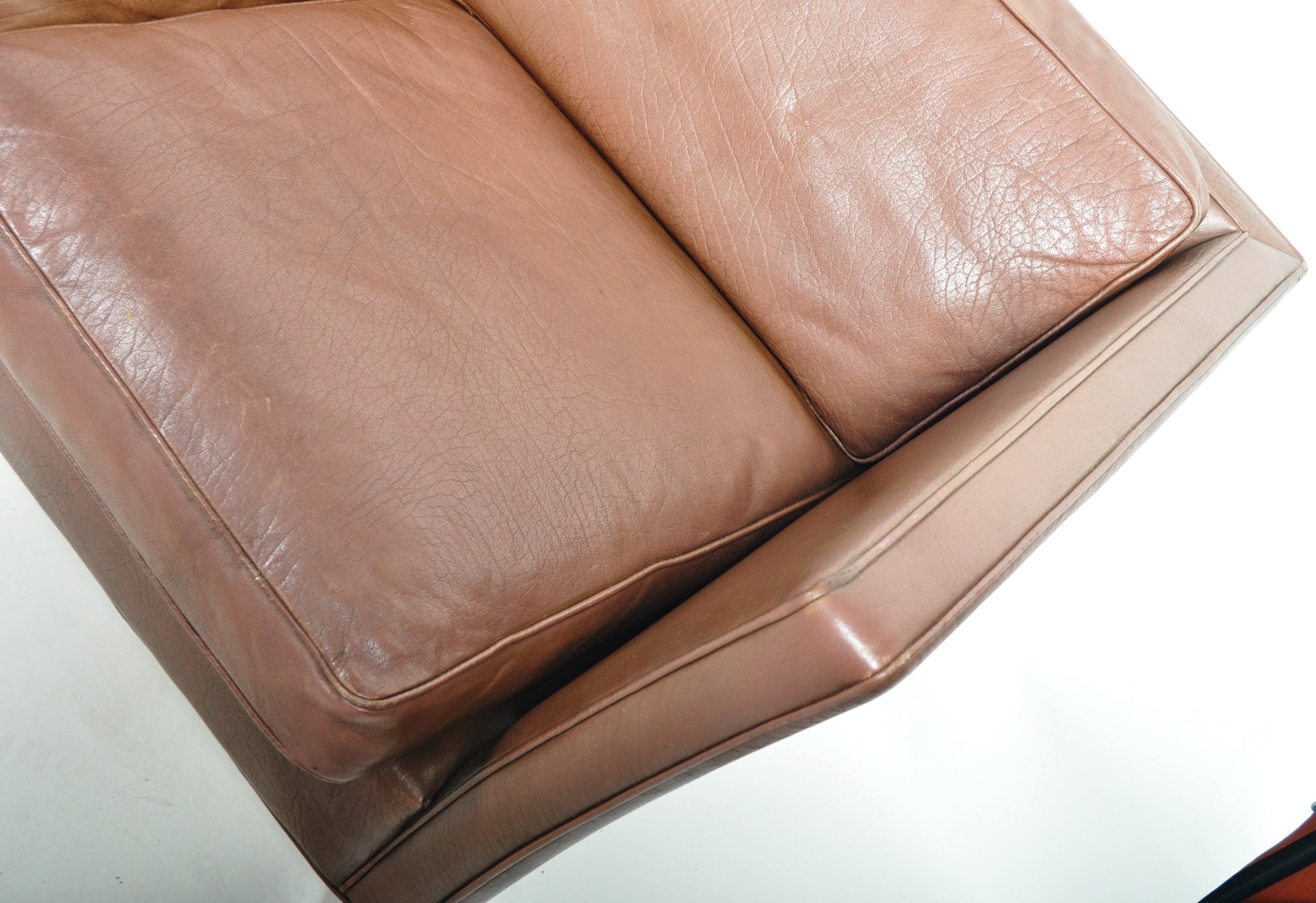 AFTER BORGE MOGENSEN - DANISH LEATHER THREE SEATER SOFA - Image 5 of 7