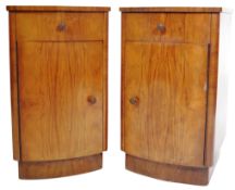 PAIR OF ART DECO 1930'S WALNUT BEDSIDES