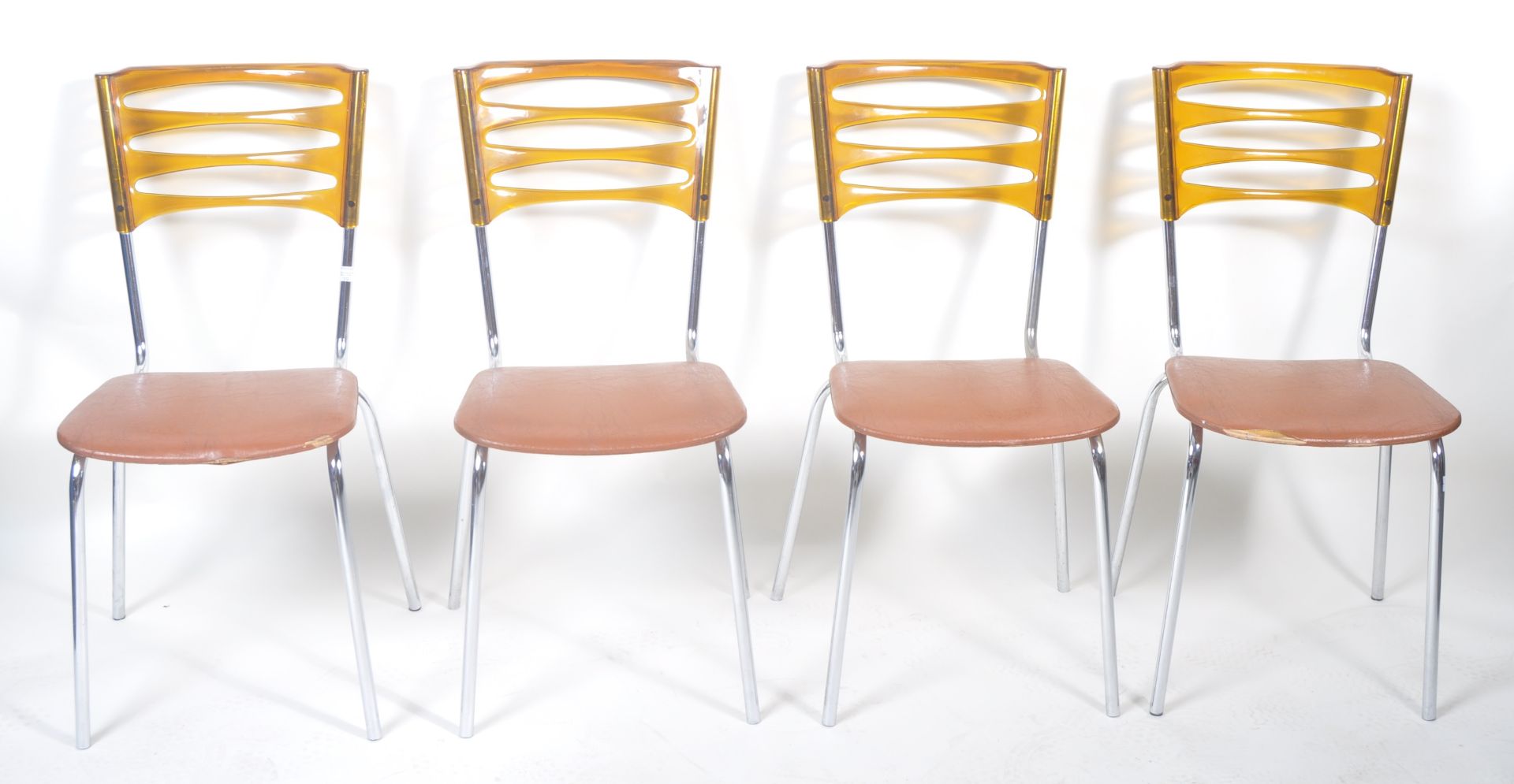 KERON - SET OF FOUR 1970'S STACKING DINING CHAIRS - Image 2 of 5
