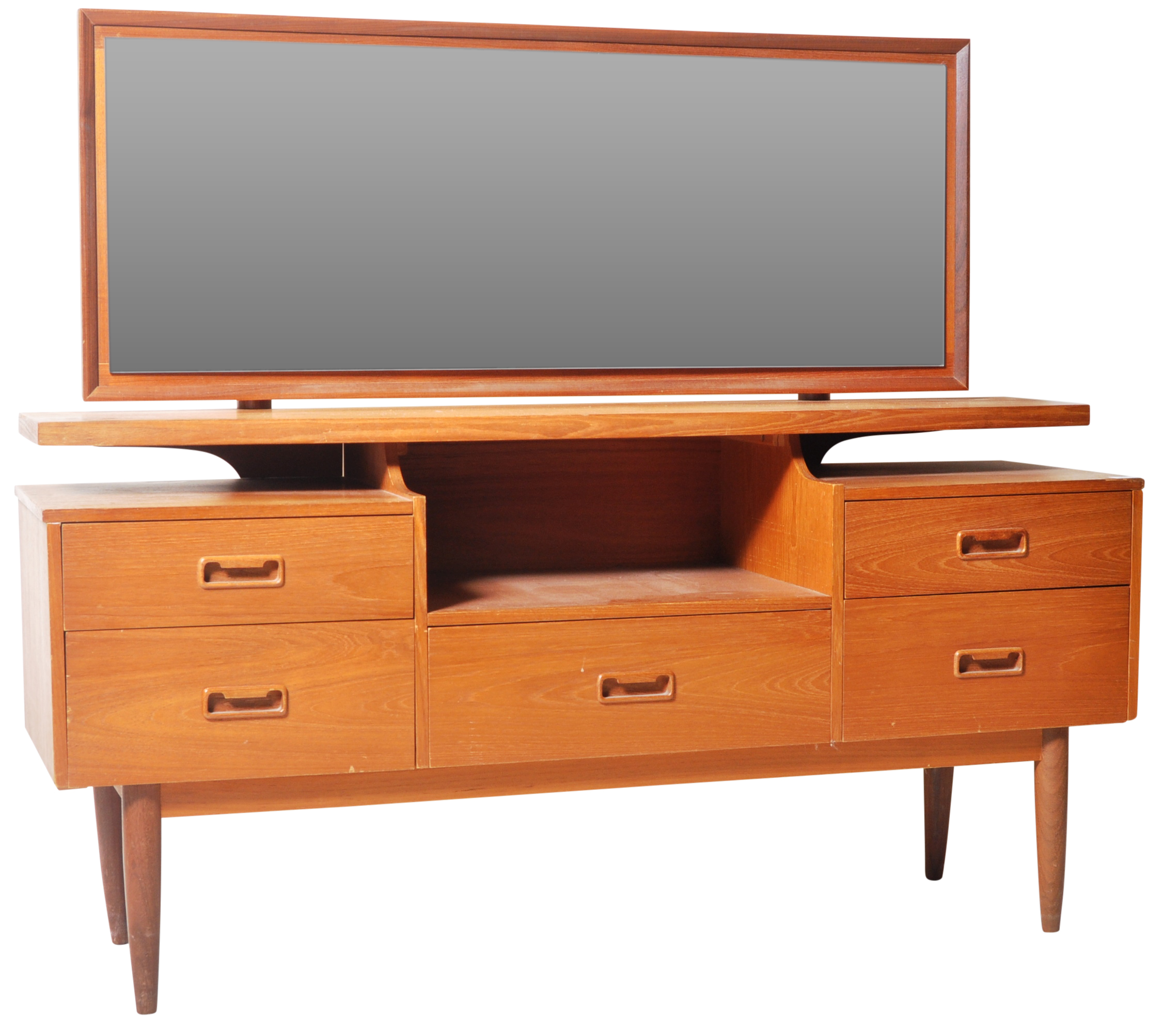 1970'S DANISH TEAK WOOD DRESSING TABLE CHEST