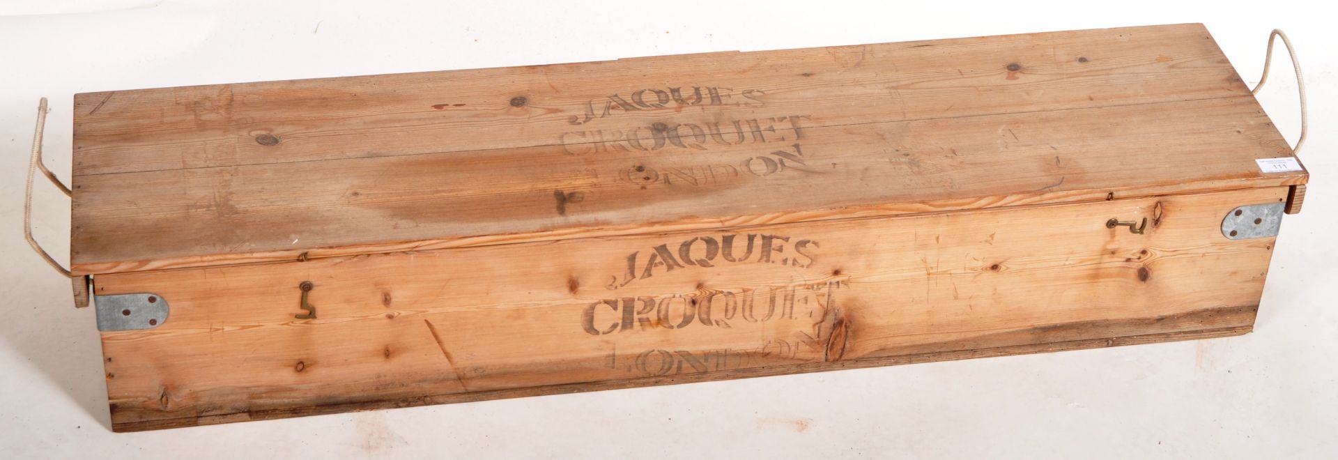 JAQUES OF LONDON - RETRO VINTAGE BOXED CROQUET SET - Image 2 of 6