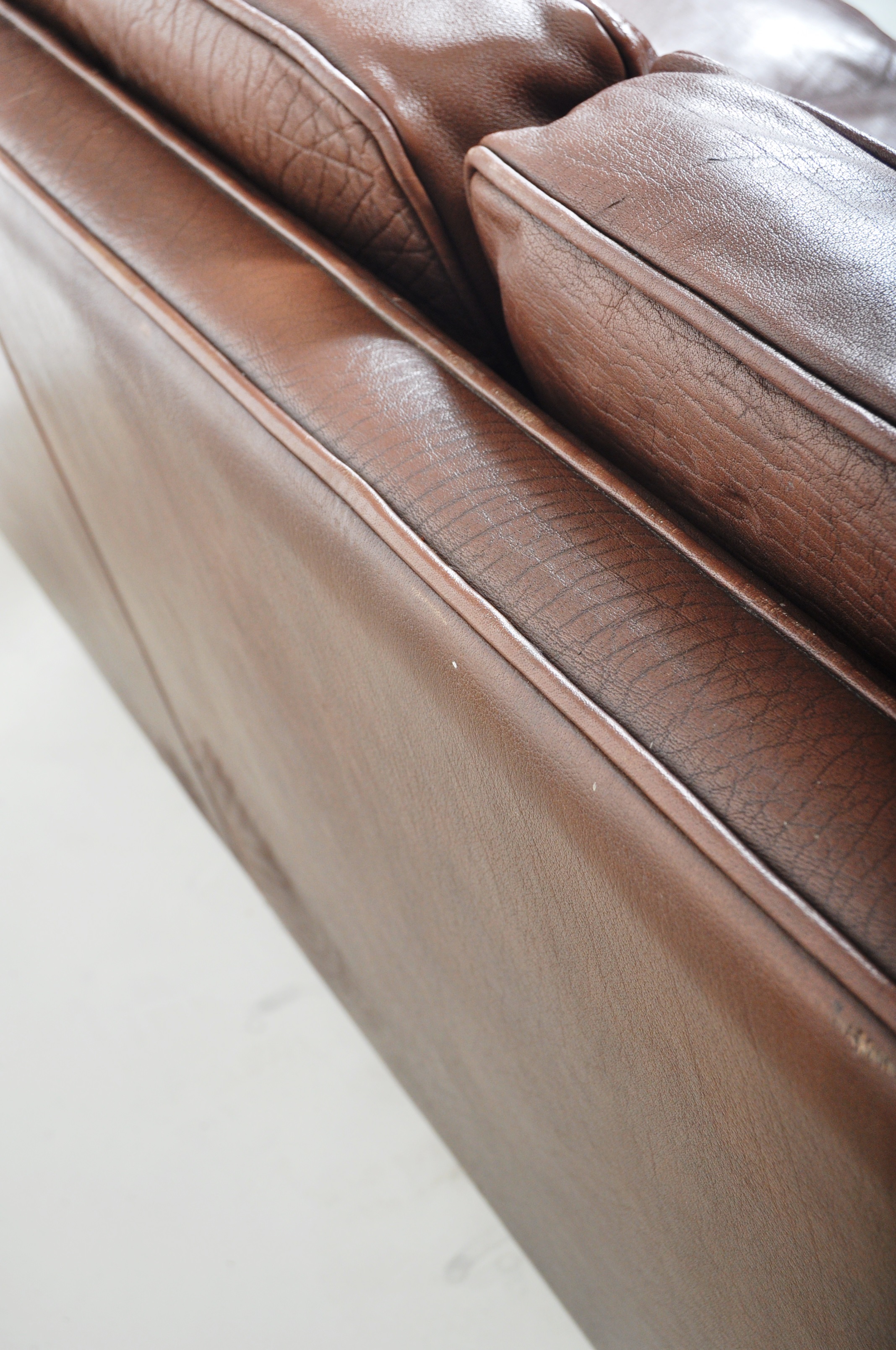 AFTER BORGE MOGENSEN - DANISH LEATHER THREE SEATER SOFA - Image 7 of 7