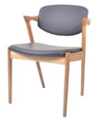 AFTER KAI KRISTIANSEN - CONTEMPORARY SOLID OAK ARMCHAIR