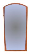 MID 20TH CENTURY DANISH TEAK FRAMED HANGING MIRROR