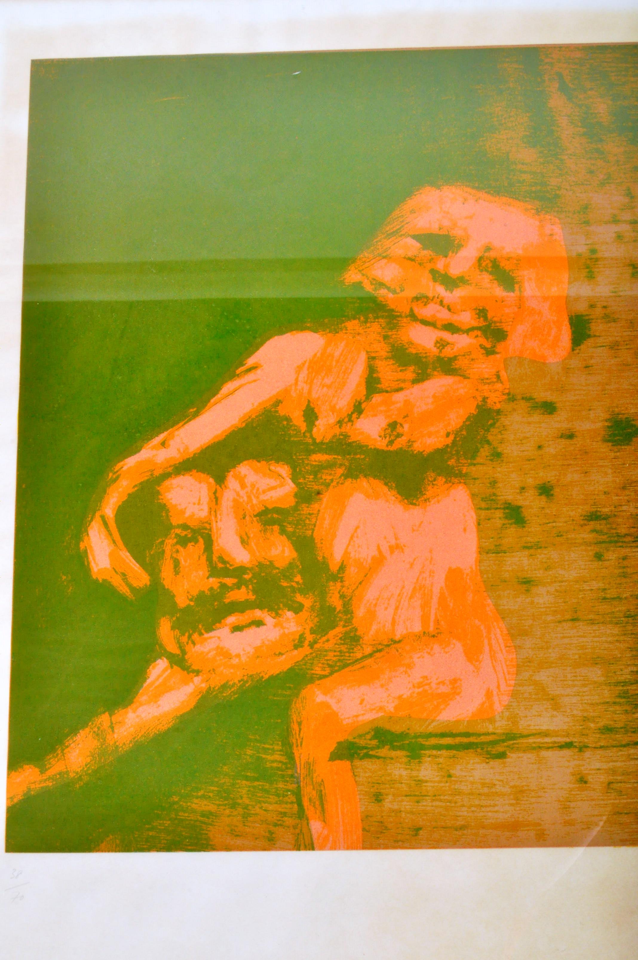 SIR SIDNEY NOLAN - MID CENTURY SILK SCREEN PRINT SIGNED AND NUMBERED - Image 2 of 6