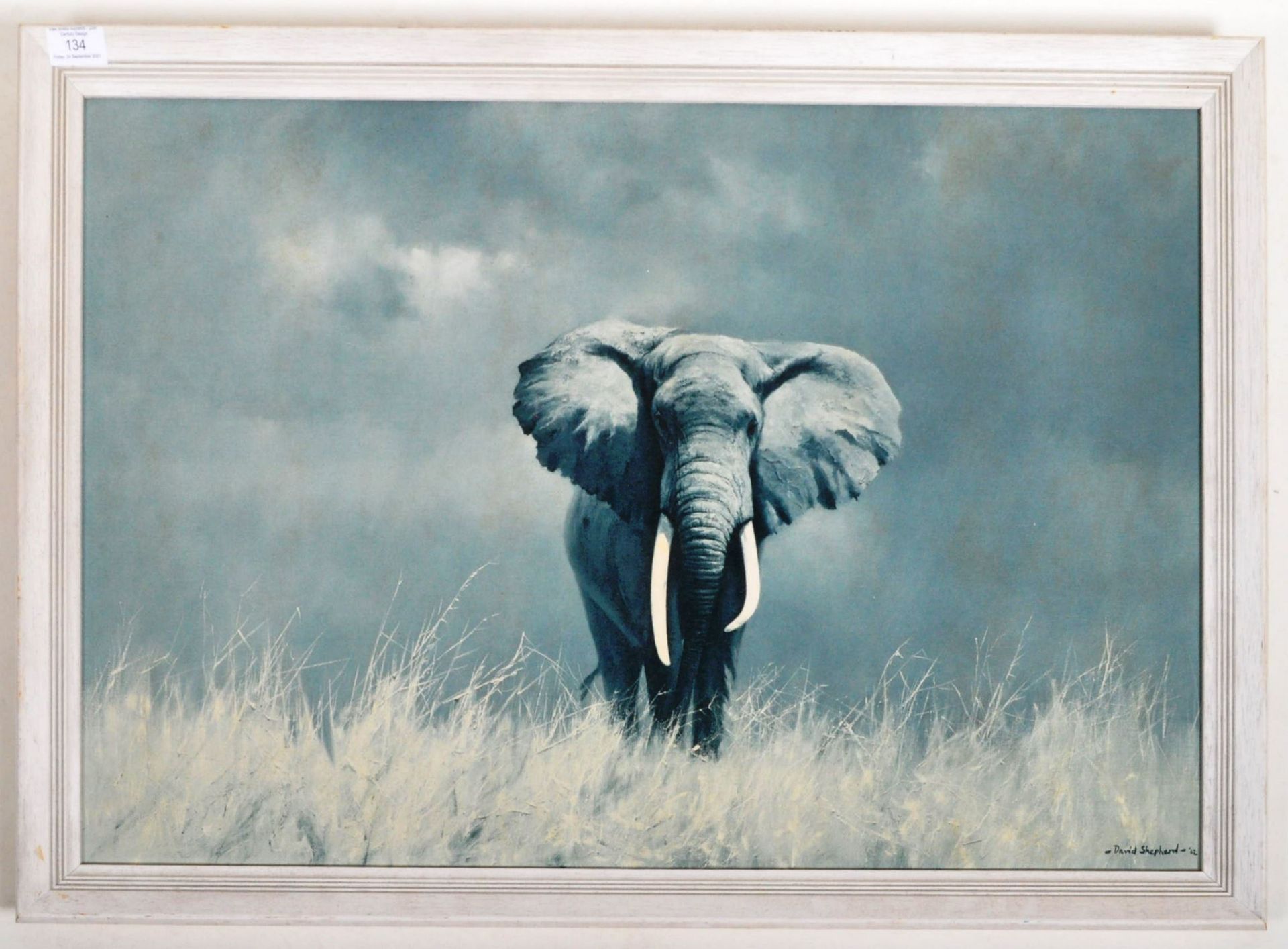 AFTER DAVID SHEPHERD - OLD WISE ELEPHANT MID 20TH CENTURY PRINT