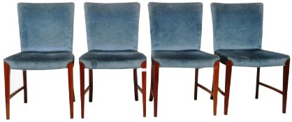 PA NIELSEN & CO OF COPENHAGEN - SET OF WALNUT DINING CHAIRS