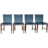 PA NIELSEN & CO OF COPENHAGEN - SET OF WALNUT DINING CHAIRS