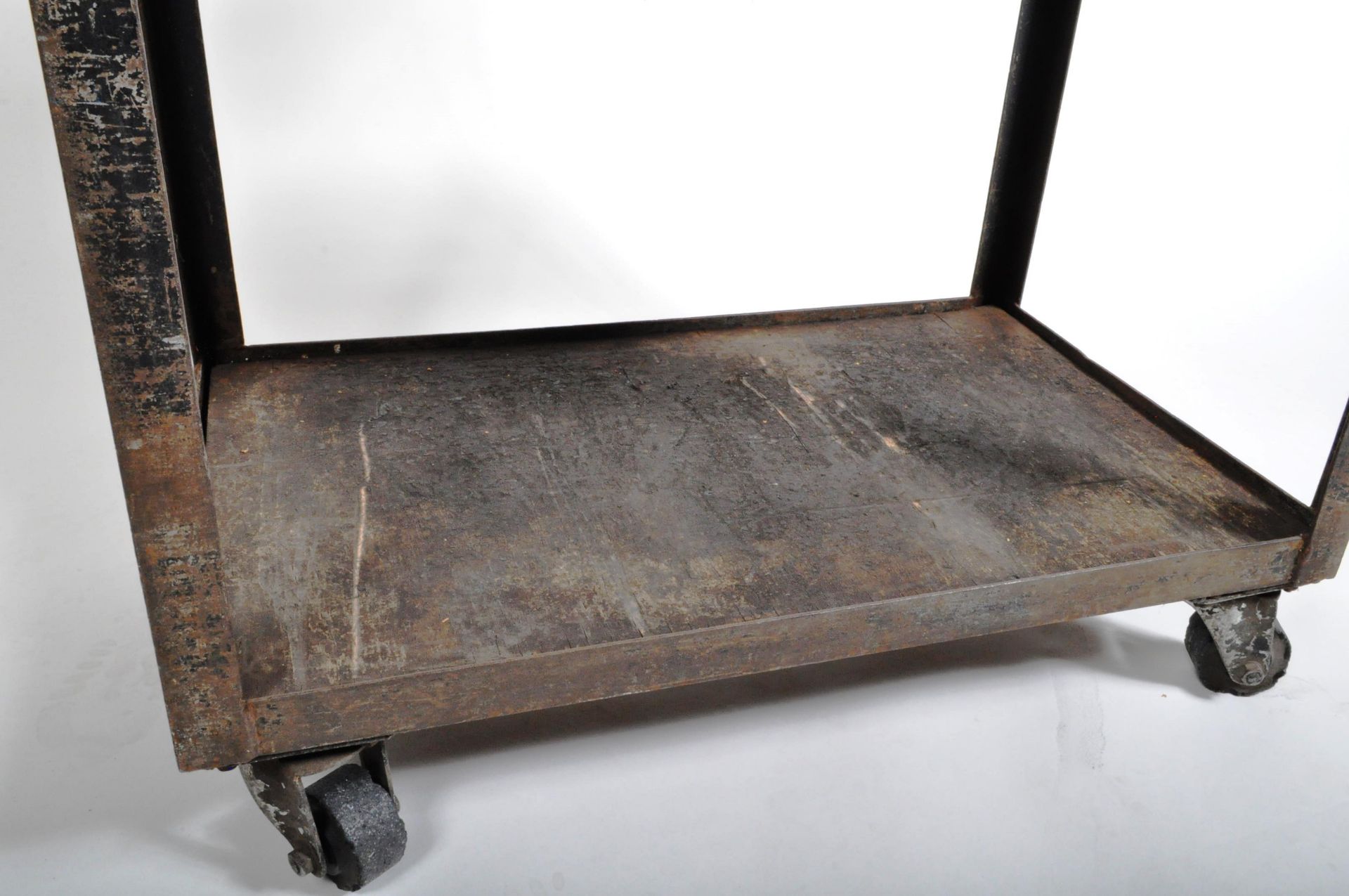 1950'S INDUSTRIAL FACTORY THREE TIER TROLLEY - Image 6 of 7