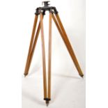 THEODOLITE - VINTAGE TRIPOD BEECH AND METAL TRIPOD