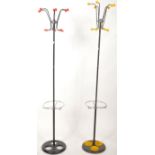 TWO MID CENTURY SPUTNIK ATOMIC SPACE AGE COAT AND HAT STANDS