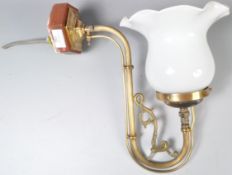 EARLY 20TH CENTURY CONVERTED GAS WALL SCONCE LAMP