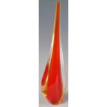 FLAVIO POLI - MID 20TH CENTURY ITALIAN ART GLASS VASE.