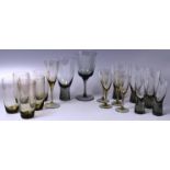 MIXED COLLECTION OF RETRO SCANDINAVIAN DRINKING GLASSES