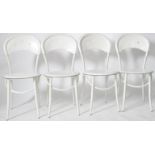 MATCHING SET OF FOUR THONET STYLE CAFE BISTRO CHAIRS