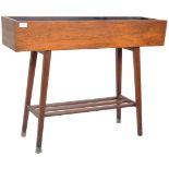 MID 20TH CENTURY RETRO TEAK WOOD PLANT STAND