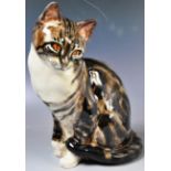 SENESHALL STUDIO ART POTTERY FIGURE OF A SEATED CAT