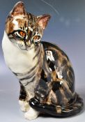SENESHALL STUDIO ART POTTERY FIGURE OF A SEATED CAT
