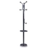 CONTEMPORARY MODERNIST BLACK STICK STAND ON WHITE MARBLE BASE