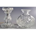 WATERFORD CRYSTAL - CUT GLASS TABLE LAMP LIGHT
