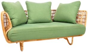 CANE-LINE - NEST MODEL - CONTEMPORARY CANE SOFA SETTEE