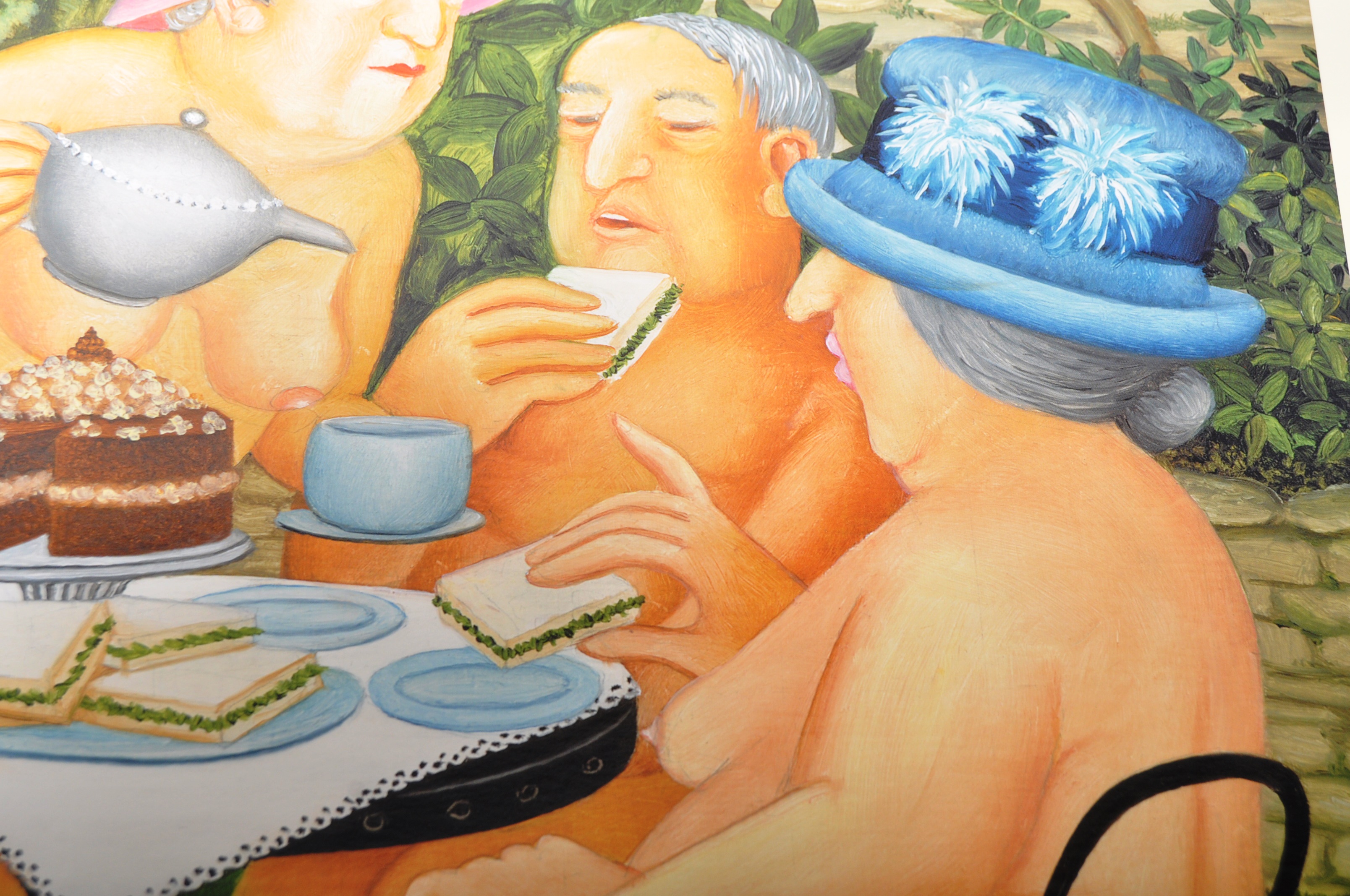 BERYL COOK - TEA IN THE GARDEN - SIGNED PRINT - Image 7 of 7