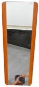 MID 20TH CENTURY TEAK FRAMED HANGING MIRROR