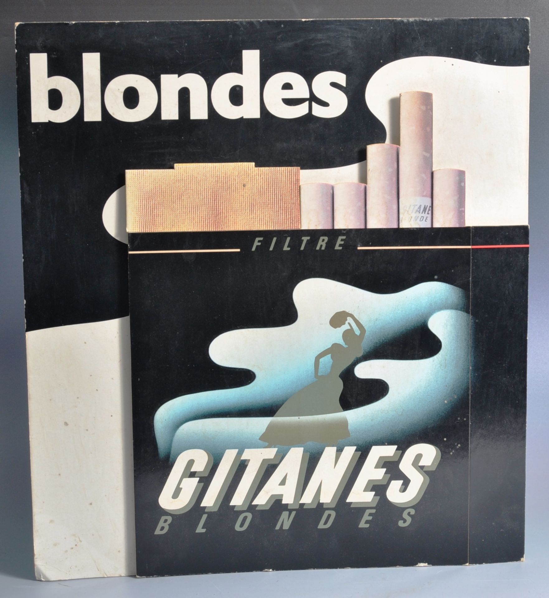 BLONDES - IMPERIAL TOBACCO 1980'S ADVERTISING POINT OF SALE SIGN