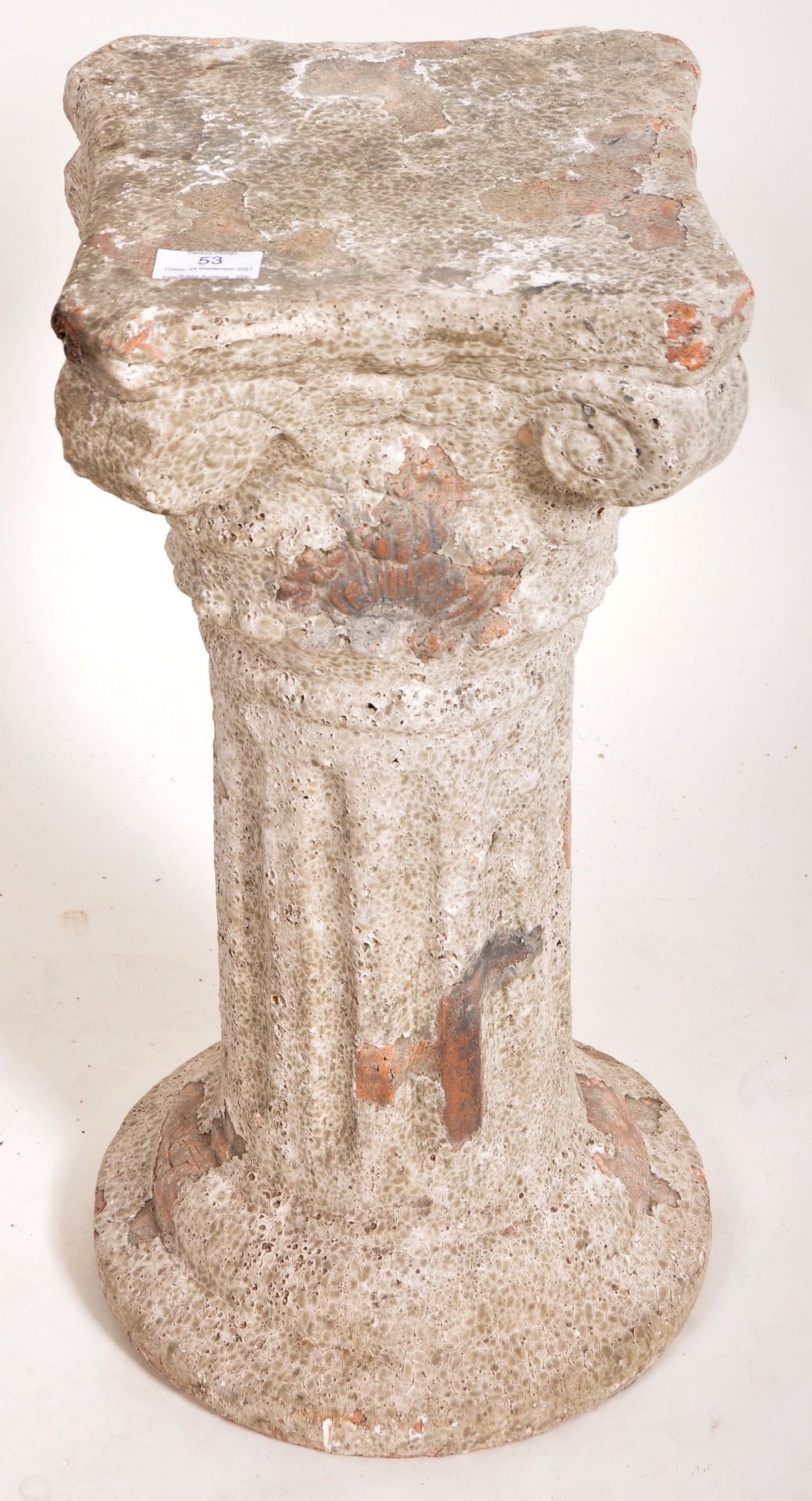 ROMAN STYLE TERRACOTTA CLASSICAL COLUMN - Image 2 of 5