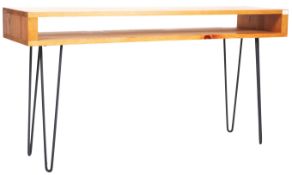 CONTEMPORARY MODERNIST MINIMALIST CONSOLE TABLE ON HAIRPIN LEGS