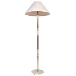 RETRO 1980'S ONYX AND BRASS FREE STANDING LAMP LIGHT