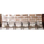 DAVISTA - SET OF 1920'S INDUSTRIAL OK FOLDING HALL CHAIRS