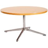 HERMAN MILLER - LOW SIDE TABLE ON CHROME BASE