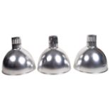 SET OF THREE RETRO VINTAGE INDUSTRIAL FACTORY PENDANT SHADES