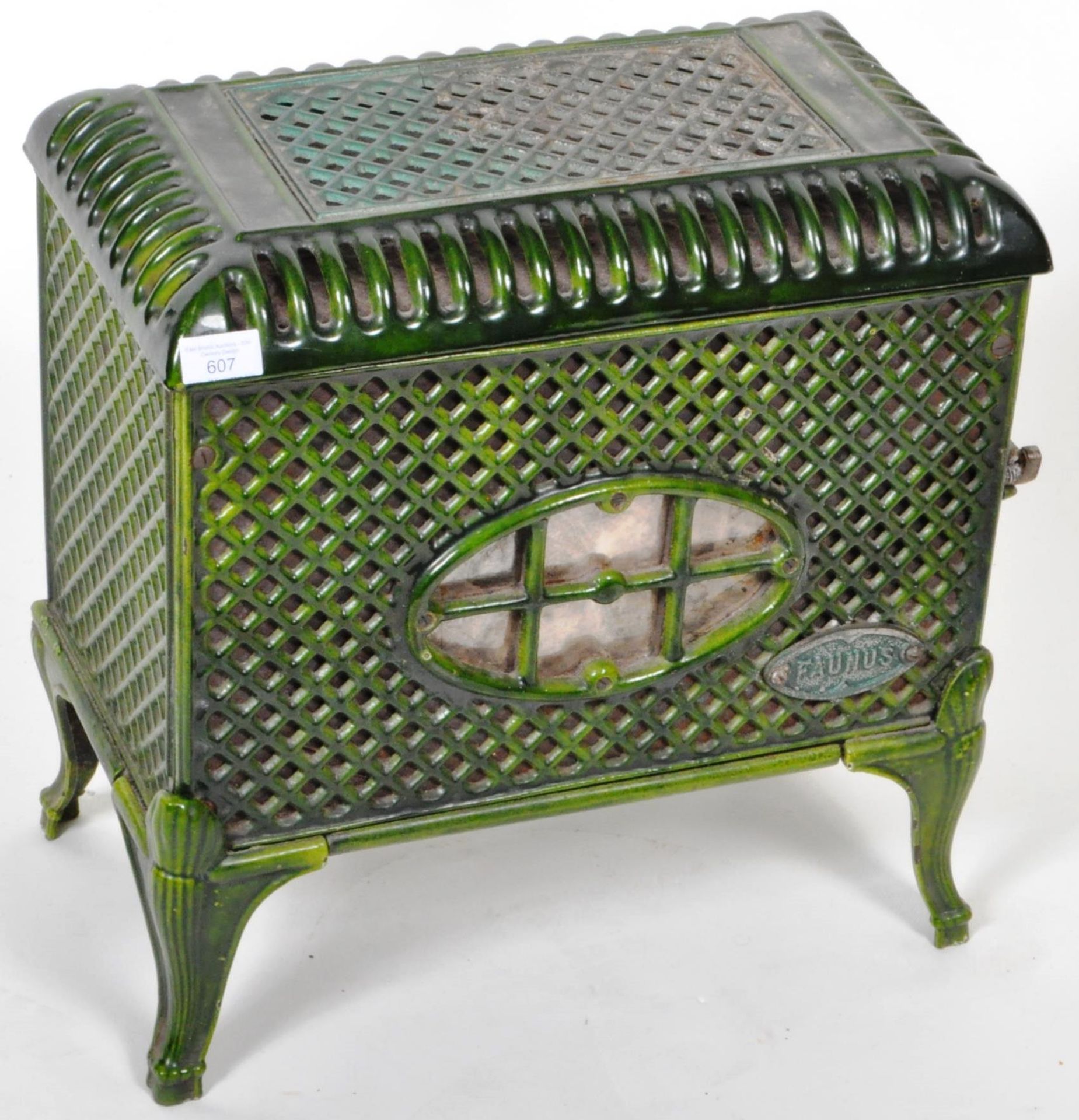 FANUS - VINTAGE FRENCH CAST IRON ENAMEL STOVE - Bild 2 aus 7