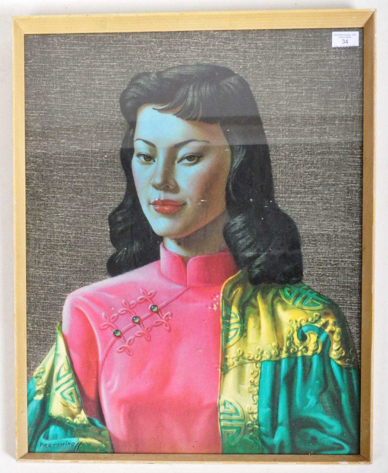 AFTER TRETCHIKOFF - MISS WONG - RETRO VINTAGE PRINT