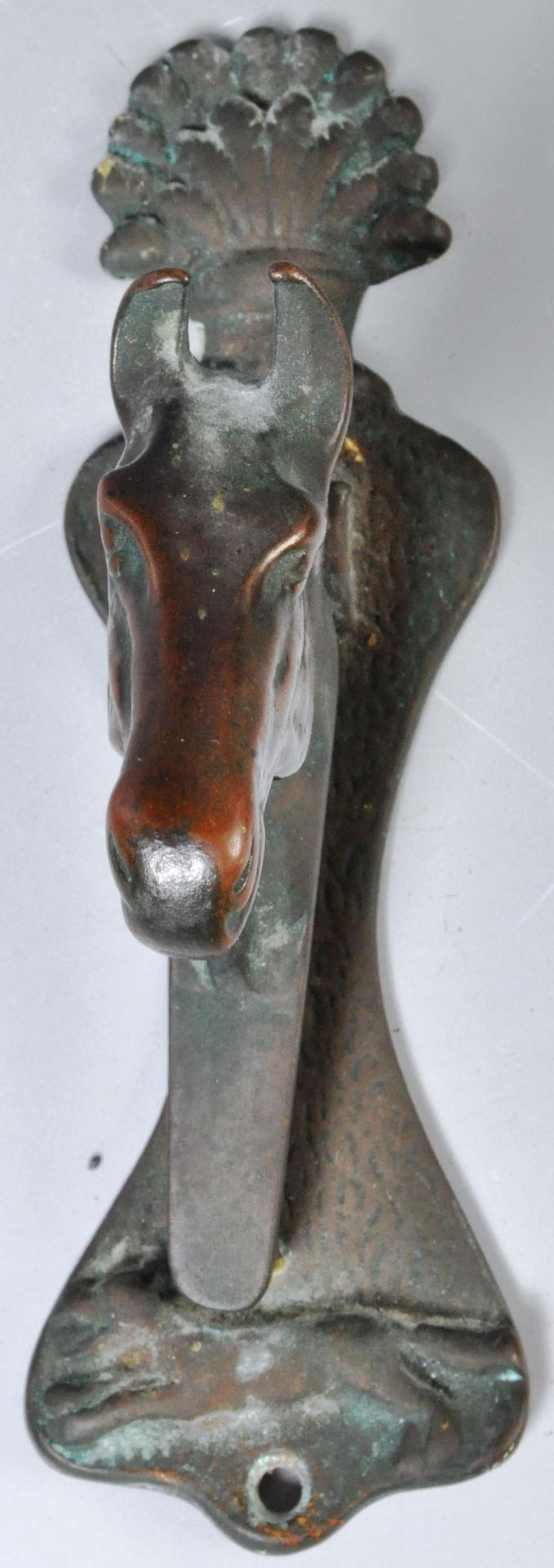 20TH CENTURY HUNTING INTEREST HORSE HEAD DOOR KNOCKER - Image 2 of 6