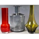 COLLECTION OF RIIHIMAKI AND OTHER STUDIO ART GLASS VASE